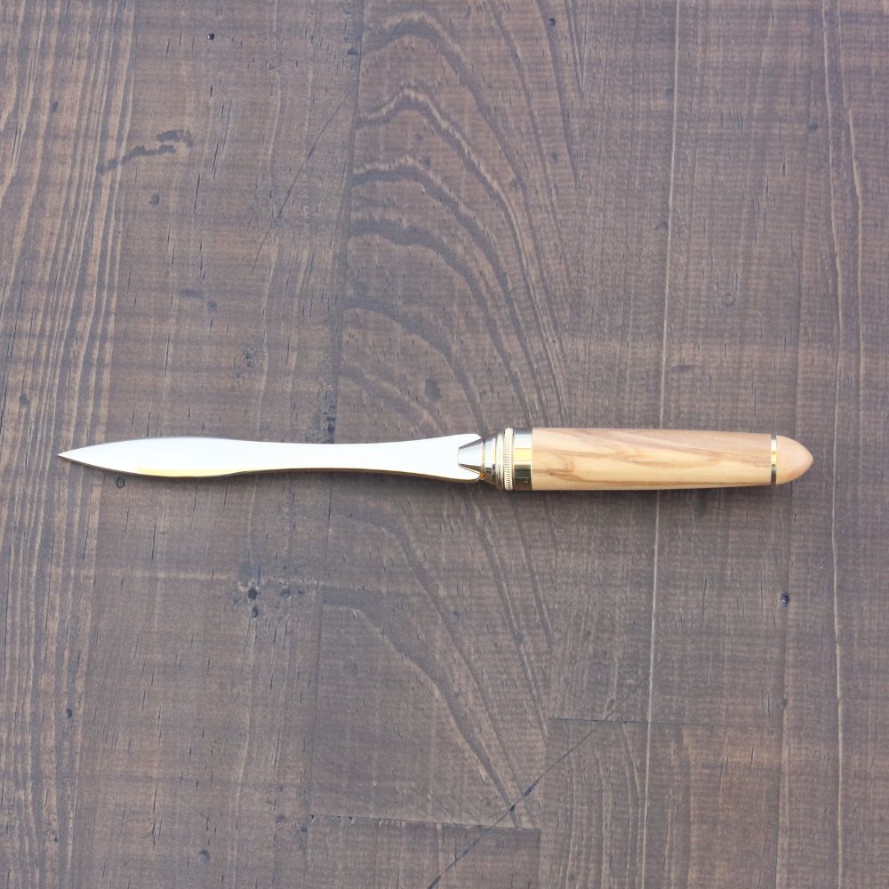 名入れ オリーブ木軸ペーパーナイフ | woodmax（ウッドマックス）の